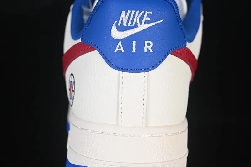 All categories Nk Air Force 1 Air Force series Nk Air Force 1 Low Air Force low-top Nike Air Force 1'07 Low NBA joint Clippers beige blue and red Air Force 1 low-top casual sneakers QW5606-274